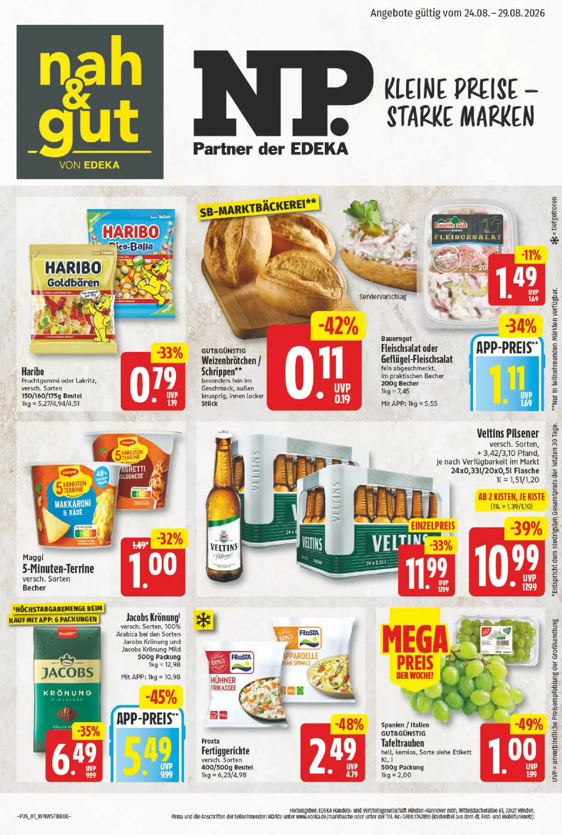 NP Discount Prospekt ab 24.08.2026 bis 29.08.2026