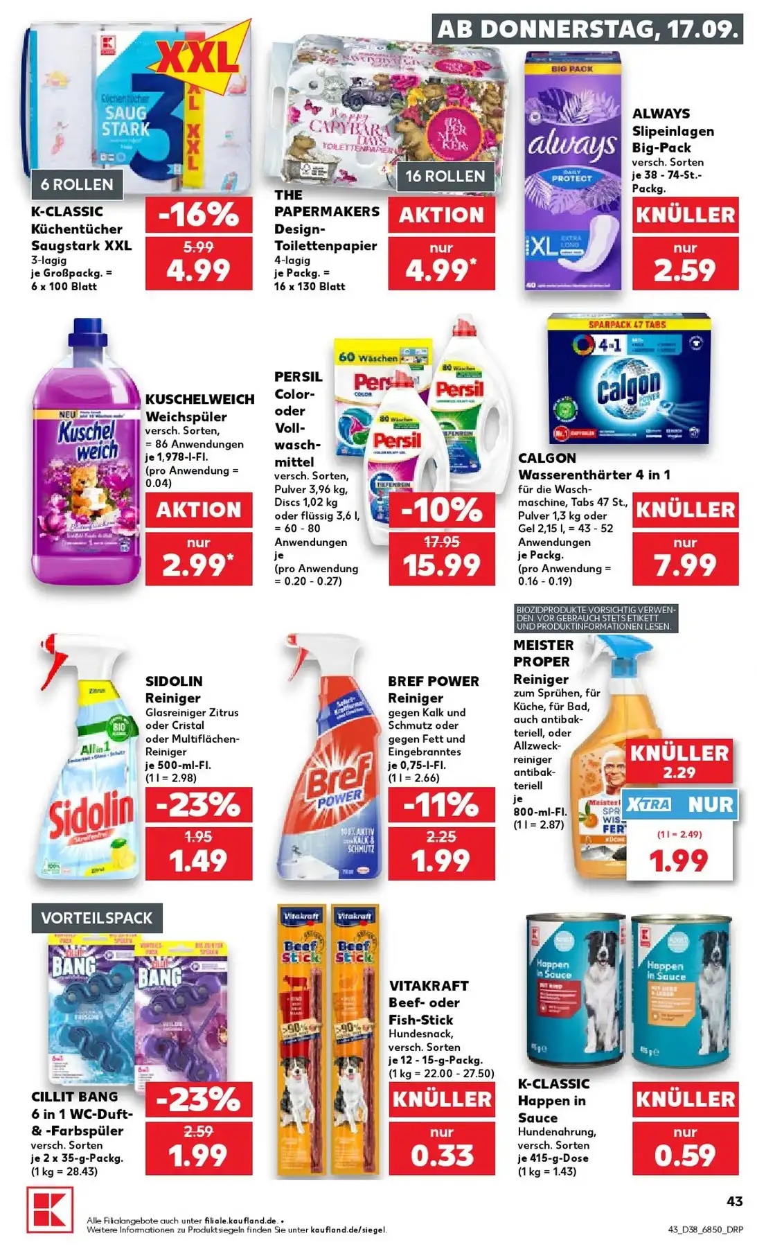Kaufland Prospekt ab 17.09.2026 nächste woche - Bild 1 ab 17.09.2026