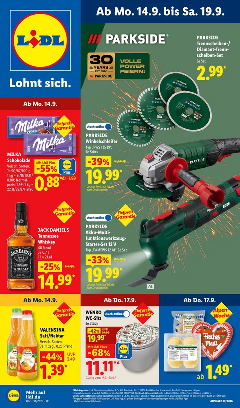 Lidl Prospekt ab 14.09.2026 nächste woche - Bild 1 ab 14.09.2026
