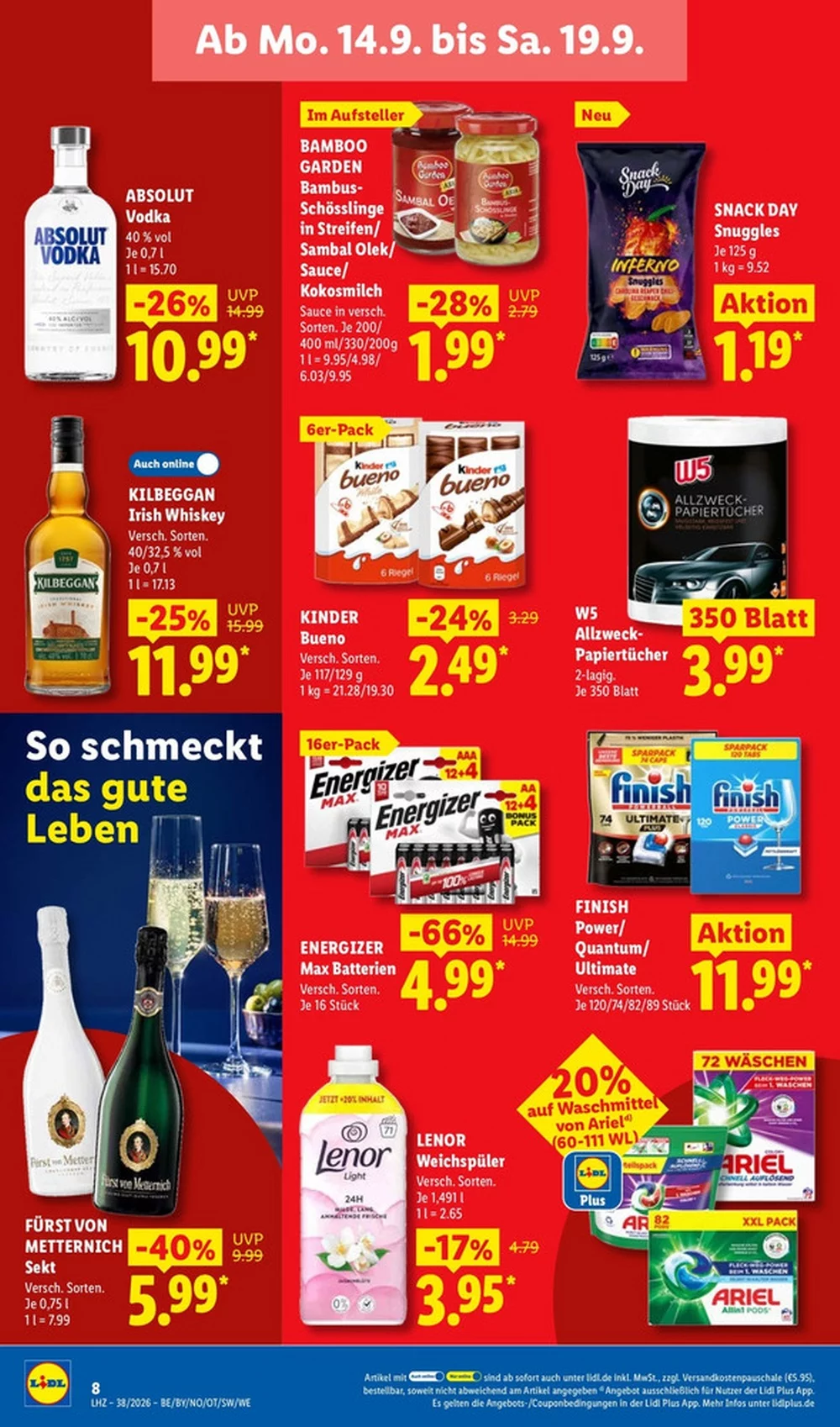 Lidl Prospekt ab 14.09.2026 nächste woche - Bild 1 ab 14.09.2026