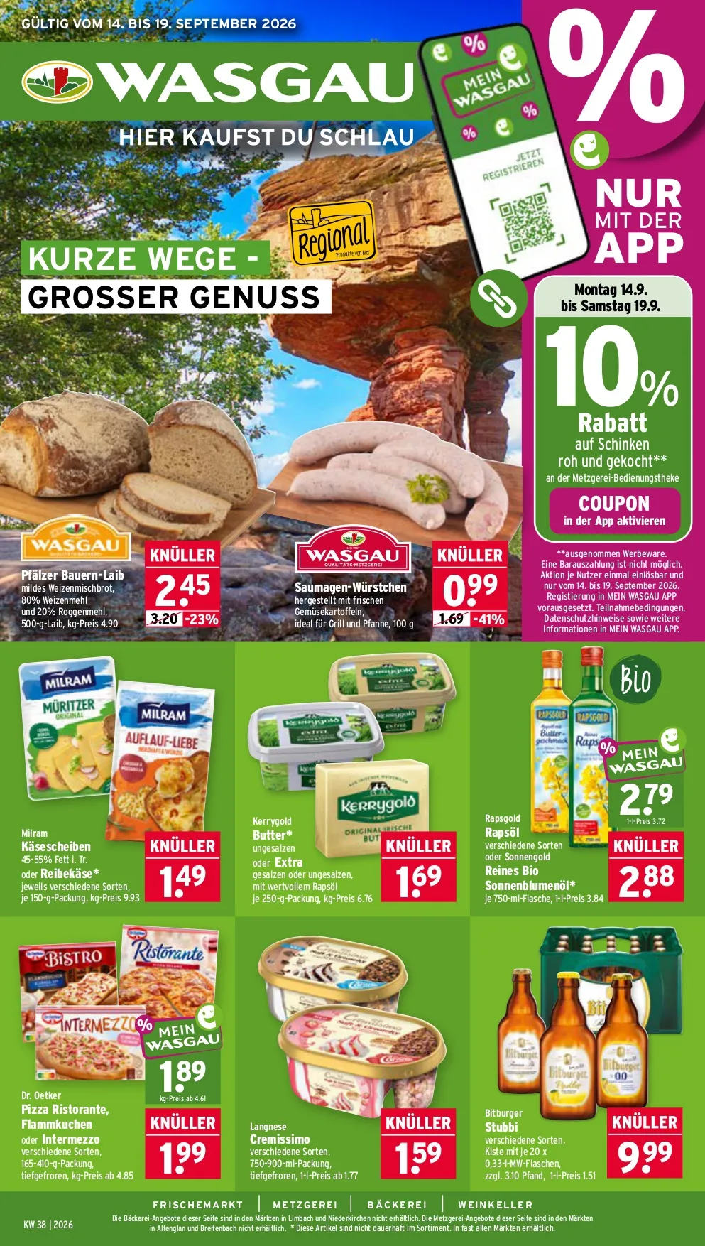 Wasgau Prospekt ab 14.09.2026 nächste woche - Bild 1 ab 14.09.2026